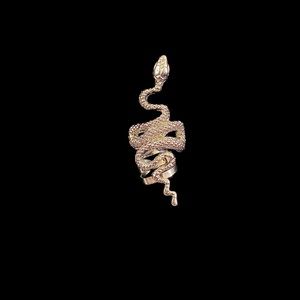 Snake earring with cuff band (single cuff)